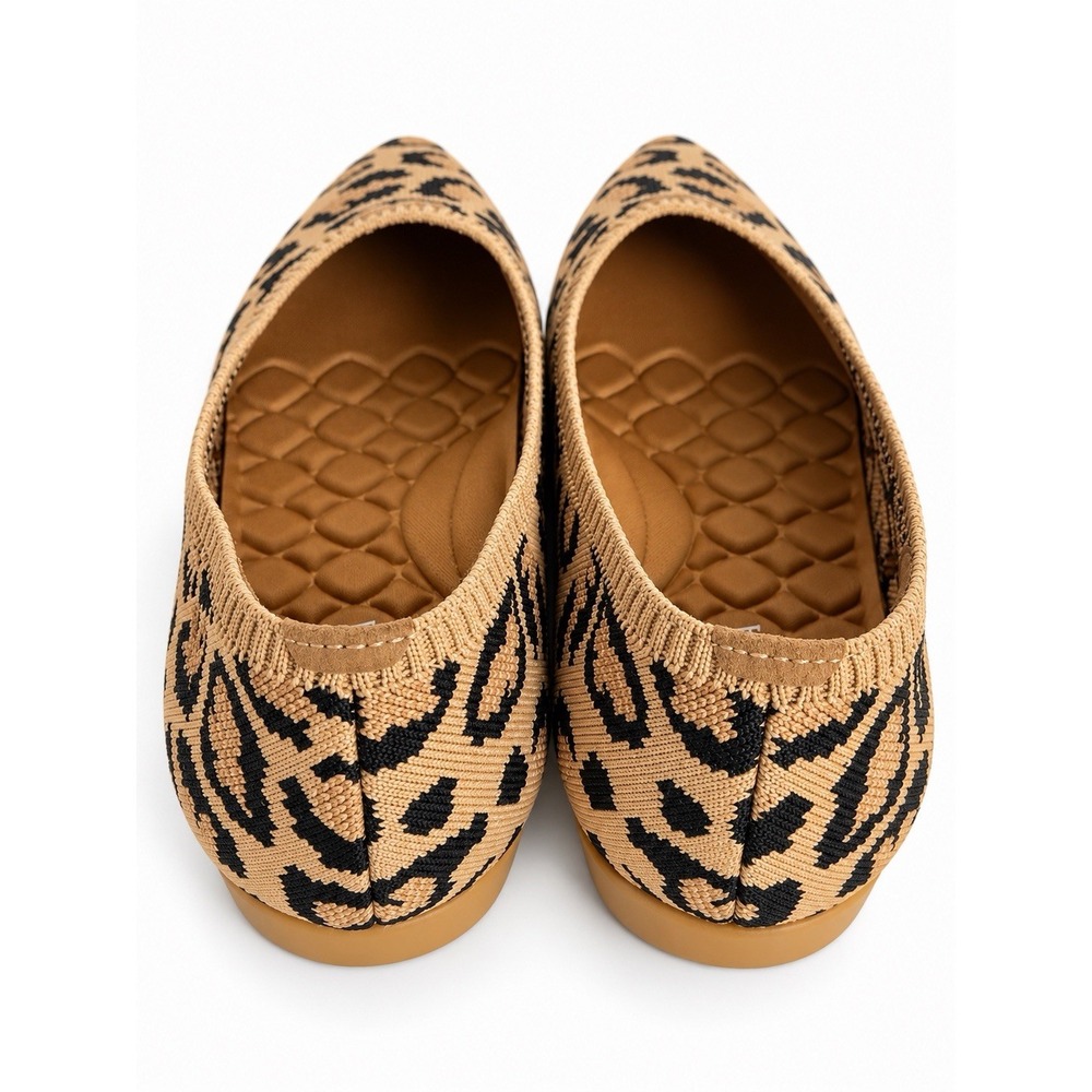 VIVAIA Aria Ultra-Light Leopard Print Pointed Toe Flats EU 39.5 US 8.5 New - Picture 4 of 6